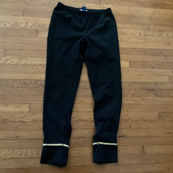 Ralph Lauren Girls Black Embellished Leggings Size 14 - Picture 2 of 2